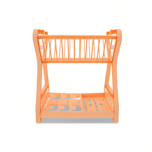 Scolapiatti in Plastica a 2 Livelli Myrva Senza Vassoio, Pratico per Cucina e Bagno, Pulitore per Scarichi MYR-39878449 - Product Image 1