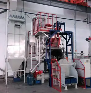 rotary drum shot blasting machine/tilting drum shot blasting equipment