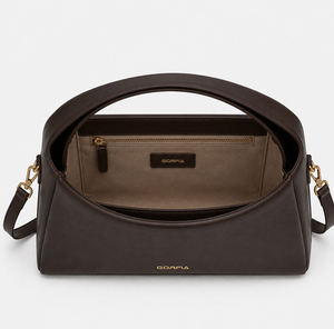 Bolso de Hombro Estructurado para Mujer, Forma de Media Luna, Asa Superior, Piel Sintética, Bandolera con Correa Desmontable, para Uso Diario y Trabajo - Product Image 5