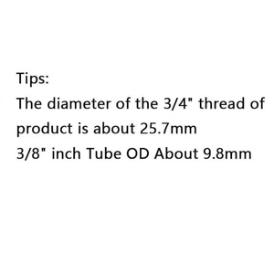ข้อต่อแบบกดเพื่อเชื่อมต่อ ขนาด 3/4 นิ้ว เกลียวตัวผู้ ต่อกับท่อ PE ขนาด 1/4 นิ้ว OD ข้อต่อแบบเร็วสำหรับเครื่องกรองน้ำ <span class=keywords><strong>RO</strong></span> - Product Image 5