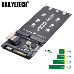 Adaptador SATA de 22 pines SFF-8654 a <span class=keywords><strong>M</strong></span>.2 U2, Kit NGFF <span class=keywords><strong>m</strong></span>-key a Slimline SAS NVME PCIe SSD, adaptador para placa base - Product Image 2