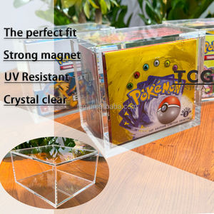 TCG Usine En Gros Acrylique <span class=keywords><strong>Pokemon</strong></span> Booster Boîte 1ère Édition <span class=keywords><strong>Pokemon</strong></span> Cartes Original Vitrine Aimant Fort - Product Image 3