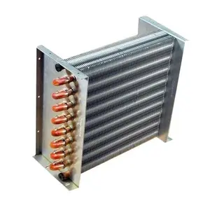 copper tube air to water coil heat exchanger