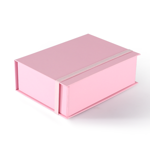 Caja de regalo de cartón con cierre magnético plegable blanca cuadrada pequeña, materiales reciclados, vela de lujo con estampado de laminación brillante - Product Image 3