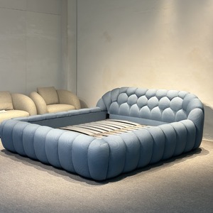 Marcos de dormitorios nórdicos personalizables, literas grandes multifuncionales, sábanas, pieza súper sólida, sofá portátil, cama para niñas y niños - Product Image 3