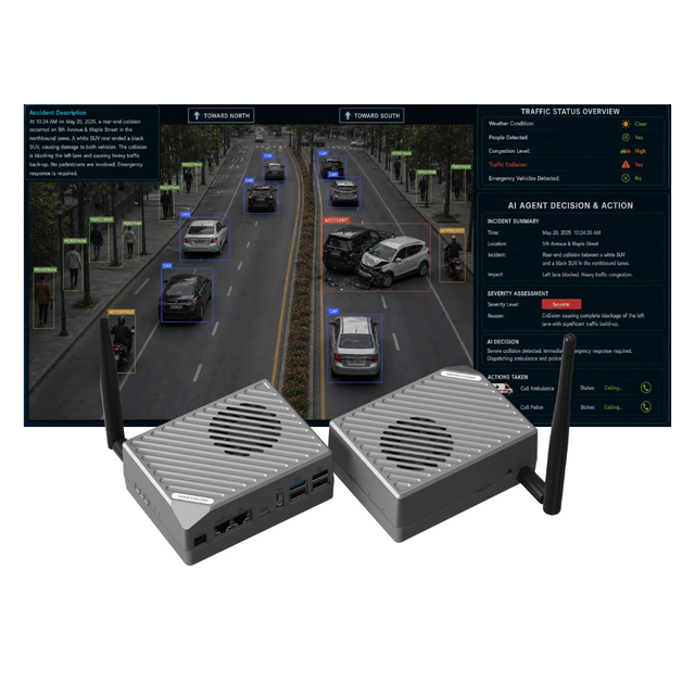 Chipboard Seeedstudio Recomputer Rk3576/rk3588 Edge Ai Pc, Recomputer Ai Lab One-click Deployment, Ai Computing System M.2