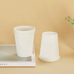 Gobelet en papier blanc personnalisé avec logo pour café à emporter, 8oz 12oz 16oz 22oz, simple paroi, pour café chaud, boissons, jus - Product Image 1