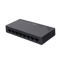 Switch de Red Industrial Confiable de 8 Puertos, 1000 Mbps, Gigabit RJ45, Negociación Automática, Switch Ethernet de Escritorio No Administrado