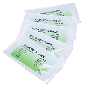 CE มีเครื่องหมาย3-0 4-0 75ซม. polyglactin 910 Chromic catgut เย็บแผลผ่าตัดสัตวแพทย์ที่สามารถดูดซึมได้ด้วยเข็ม - Product Image 2