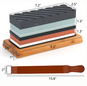 Grit 400/1000 3000/8000 Kit de piedra húmeda profesional Piedra de afilar Juego de piedra de afilar Piedra de afilar 6000 - Product Image 6