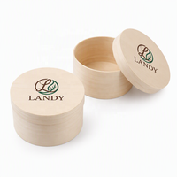 Boîte à gâteau ronde jetable en bois de qualité supérieure avec logo personnalisé, emballage écologique et durable pour cheesecake