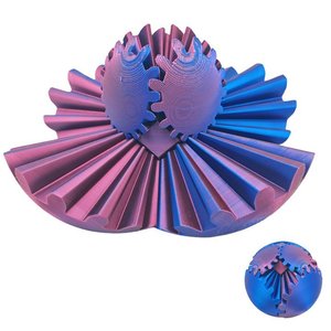 Pelota giratoria de plástico impresa en 3D o cubo antiestrés para aliviar el estrés - Pelota de malabarismo unisex - Product Image 3