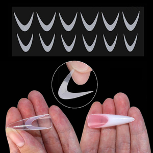 French Nail Sticker Guides Silicone Pad Quick Building Dual Form Soft Mold Extension Tips - Product Image 3