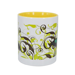 Commercio all'ingrosso fai da te 11oz rotonda gres tazza di bevanda & tazza di limone foto stampata regalo da tavola tazza tazza per il turista - Product Image 4