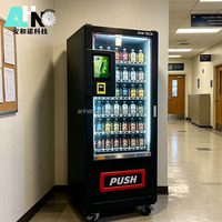 Máquina Expendedora Automática de Bebidas y Snacks, Precio de Fábrica, Dispensador de Bebidas y Snacks para Tiendas de Conveniencia, Dispensador de Cerveza con Función de Enfriamiento