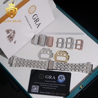 Nouvelles arrivées GRA Certificate Pass Diamond Tester GShock VVS D Color Iced Out Moissanite Accessoires de montre