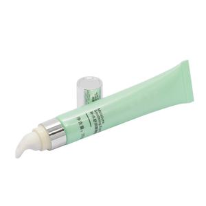 Tubes personnalisés pour crème pour les yeux verte, tube en plastique à étiquette privée, conteneur compressible vide pour crème pour les yeux, tube en plastique - Product Image 5