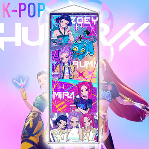 70*25cm 3000 Designs Japan Anime K POP Hunters Paintings Hanging Cloth Poster Wall Scroll Poster - Product Image 5