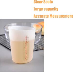 Gobelets doseurs flexibles en silicone personnalisés de 500 ml, gobelets de fusion pour résine époxy, beurre, chocolat - Product Image 4