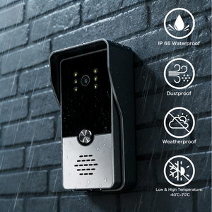 Kit <span class=keywords><strong>de</strong></span> vidéophone haut <span class=keywords><strong>de</strong></span> gamme 7 pouces 4 fils, <span class=keywords><strong>sonnette</strong></span> extérieure étanche IP65 pour villa - Product Image 2