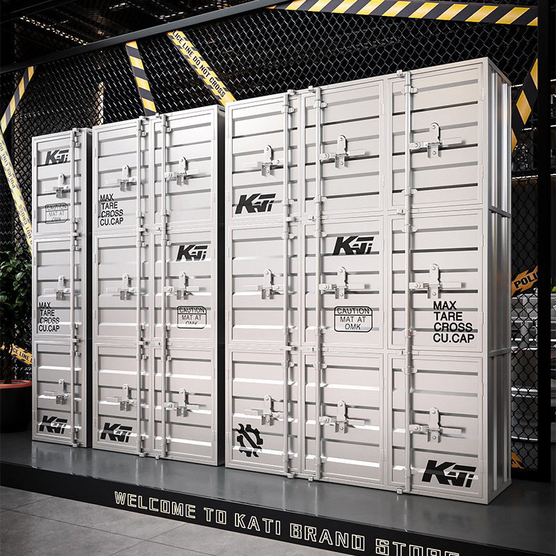 Modular Shipping Container Metal Storage Cabinet Multi Compartment Tall ...