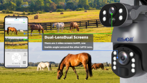 6MP Ubox CCTV Ống Kính Kép Năng Lượng Mặt Trời Wifi Máy Ảnh Phát Hiện Từ Xa Tầm Nhìn Ban Đêm Hai Cách Âm Thanh Không Thấm Nước Năng Lượng Mặt Trời CCTV Máy Ảnh 4G Sim Thẻ - Product Image 2