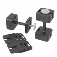 Haltères carrées réglables pour tous les niveaux de forme physique Facile à utiliser 20Kg 36Kg 39-65Kg