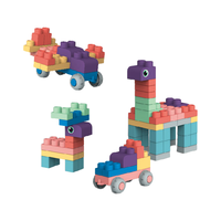Juego de bloques de construcción de grandes y pequeñas partículas de 20 piezas, modelo de juguete para niños de plástico hirviendo para rango de edad de 5 a 7 años