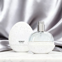Mini Parfum de Luxe Longue Durée à Senteur Florale pour Voyage, Cadeau, Flacon en Forme d'Œuf Blanc 15ml, Vaporisateur
