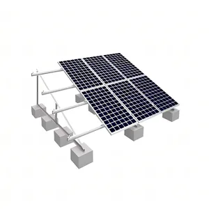고품질 삼각형 프레임 평면 지붕 태양 장착 브래킷 태양 전지 패널 지원