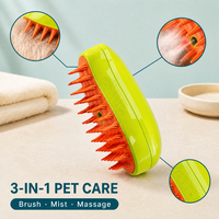 Peigne de massage rechargeable pour animaux de compagnie, vaporisateur électrique pour enlever les poils des chiens et des chats, brosse de toilettage antistatique