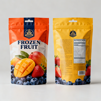 Sacs Doypack Personnalisés en Gros pour Frites Surgelées et Fruits – Emballage Plastique Mylar à Fond Plat