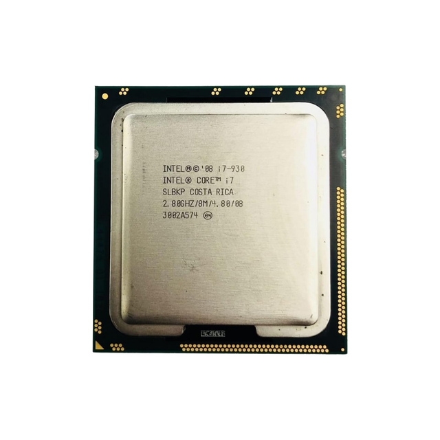 For I7-930 Processor 4 Cores 8 Threads 2.80GHz Base LGA 1366 8MB Cache 130W TDP Desktop