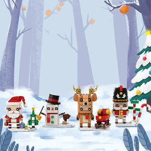 Bloques de Construcción GoldMoc de Navidad, Reno, Muñeco de Nieve, Papá Noel, Cascanueces, Set de Bloques de Construcción DIY para Niños, Juguete de Regalo - Product Image 2