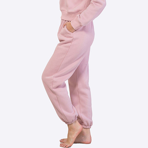Logo personnalisé Baggy Utility Joggers Survêtement <span class=keywords><strong>Pantalon</strong></span> en Polaire Taille Haute Stacked Joggers pour Femmes - Product Image 4