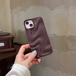 2025 New Simple Color 3D Wrinkled Water Ripples <strong>Pattern</strong> Soft Frosted Shockproof Mobile Phone <strong>Case</strong> for iPhone 14 15 16 17 Pro Max - Product Image 6