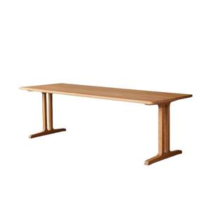Table géométrique en bois massif, bureau 1,6m 1,8m 2,1m 2,4m, table de travail pour salon, design simple, multifonctionnelle - Product Image 5