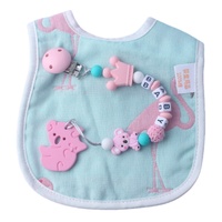 Vente chaude Coloré Silicone Perle Sucette Chaîne Clip Anti Perte Koala En Forme De Bébé Dentition Silicone Sucette Chaîne