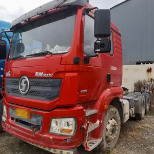 Shacman mining transport diesel berat 6x4 10 roda 430hp 6*4 digunakan penggerak utama traktor traktor trailer kepala truk untuk penjualan