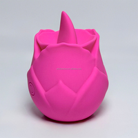 Nouveau stimulateur clitoridien en forme de rose, jouet sexuel, 10 modes, rechargeable, étanche, vibrateur rose pour femmes