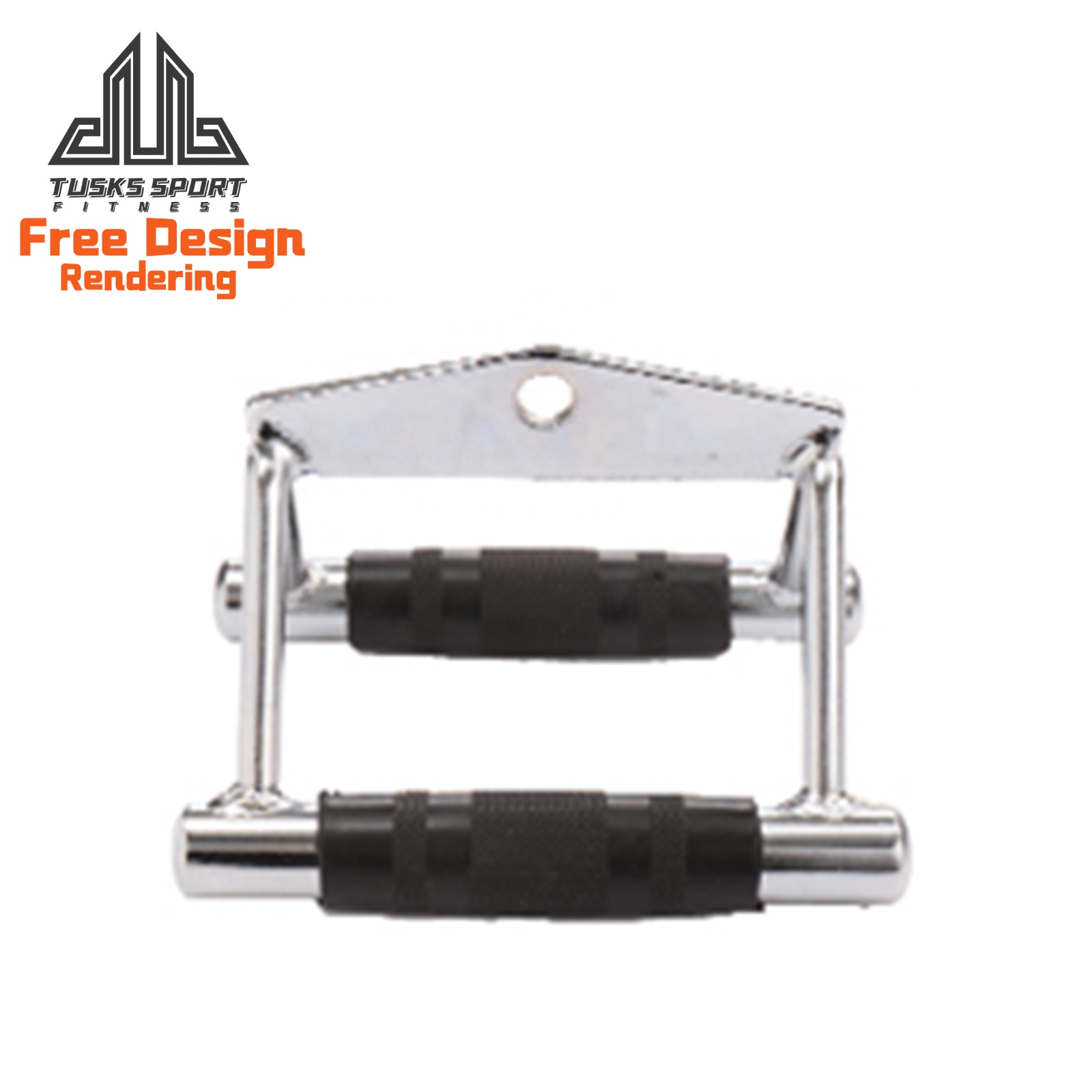 Lat Pull Down Bar With Flat Handle for Multi Gym Fitness Accessories Tricep V Shaped Press Down Bar With Rubber Hand Grips