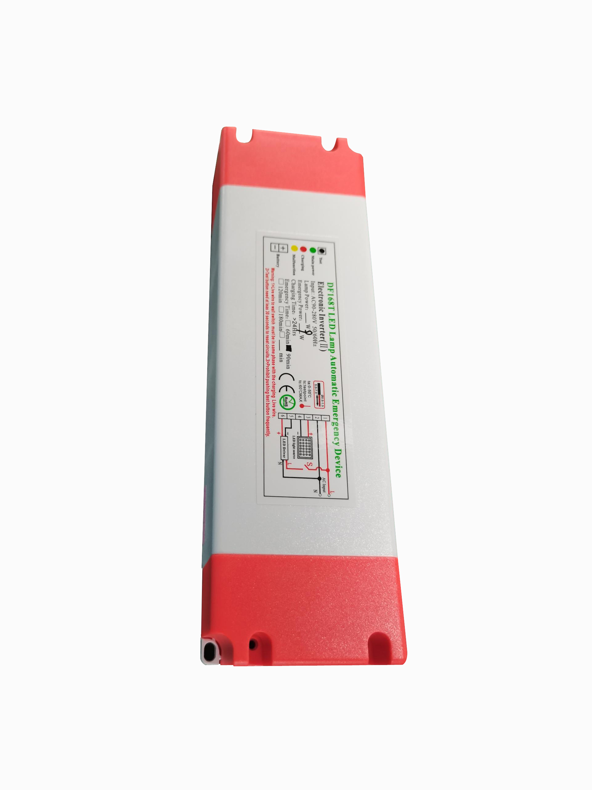 New integrated emergency led driver power supply automatic power reduction emergency device with customized