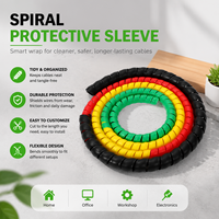 Funda Espiral de PP Expandible para Protección de Cables de Maquinaria y Equipos, Robusta, Tamaños Personalizados Según Requerimientos del Cliente