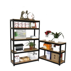 Light-duty warehouse perforated angle steel storage shelf