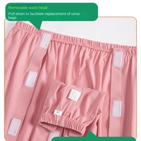 Pantalon mobile Pantalon déchirable pour hommes et femmes Manches courtes Ouvert Côté Snap Post Épaule et Jambes Chirurgie Chimio Dialyse