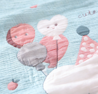 Couette rafraîchissante pour bébé, antibactérienne, motif dessin animé, lavable, moderne, en polyester, pour usage domestique - 150*200