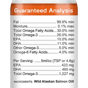 Aceite de Salmón Salvaje de Alaska para Perros y Gatos, Aceite de Pescado 100% Puro, Alimento Líquido para la Piel y el Pelaje, Suplementos para la Caída del Pelo de Perros, Articulaciones, Sistema Inmunológico - Product Image 2