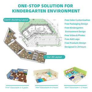 Armadietto in Legno Montessori per Asilo Nido, Scuola Materna, Arredamento per Aula, Armadio Portaoggetti con Ganci per Zaini e Cappotti - Product Image 4