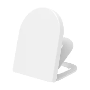 3 pezzi allungati a forma di D per famiglia sedili per WC con chiusura morbida e rimovibile in materiale ceramico per vasino