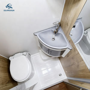 GuangRun Évier d'angle moderne en acrylique avec armoire de douche, design gain de place <span class=keywords><strong>pour</strong></span> unité de <span class=keywords><strong>lavabo</strong></span> de véhicule ou <span class=keywords><strong>caravane</strong></span> - Product Image 2